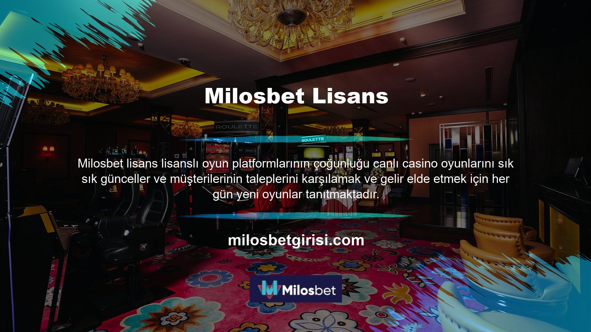 Lisanslı oyun siteleri, müşterilerle aynı seviyede canlı oyunlar sağlar ve hemen önemli miktarda para kazanmaya başlamalarına izin verir
